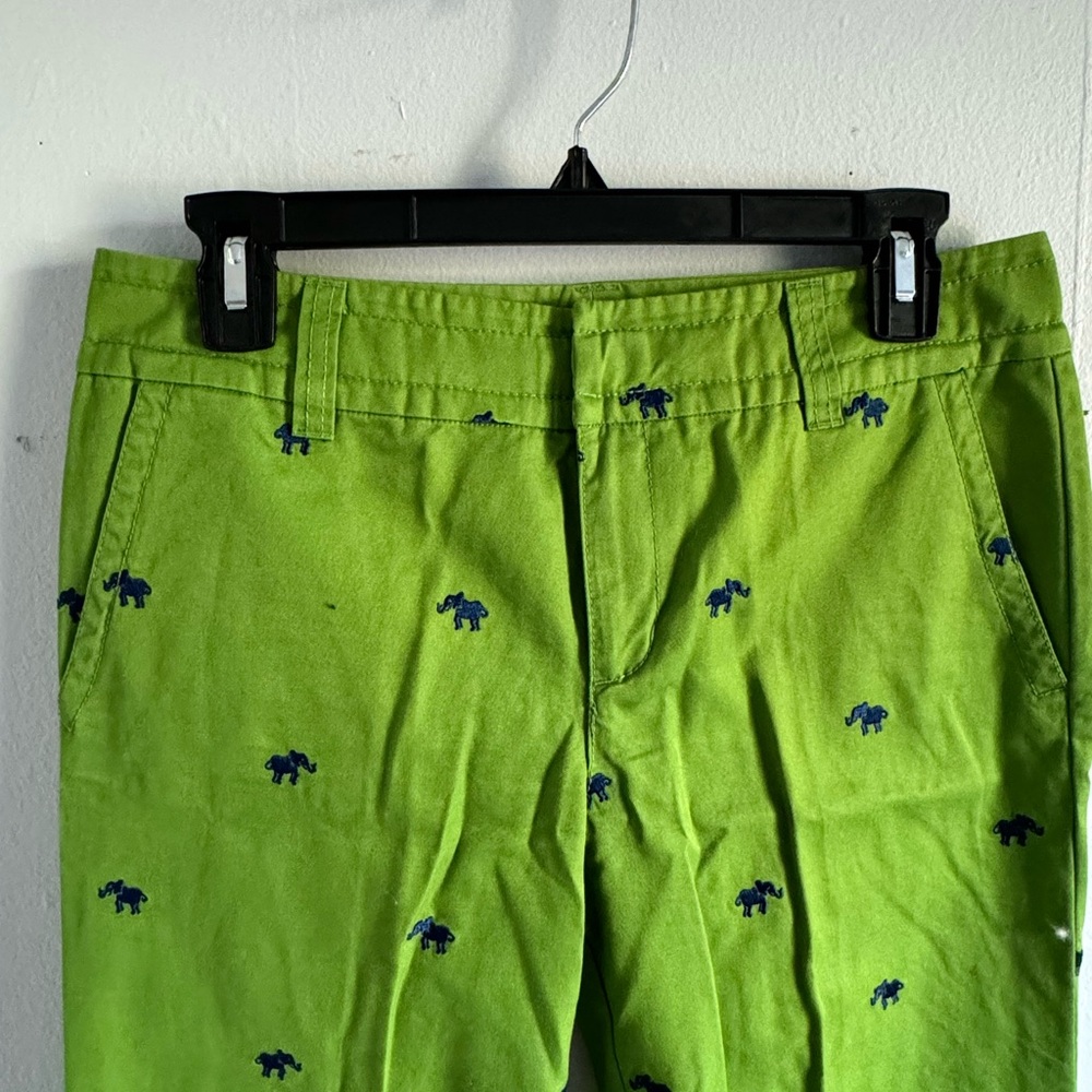 Lilly Pulitzer Green Embroidered Chinos - Picture 3 of 4